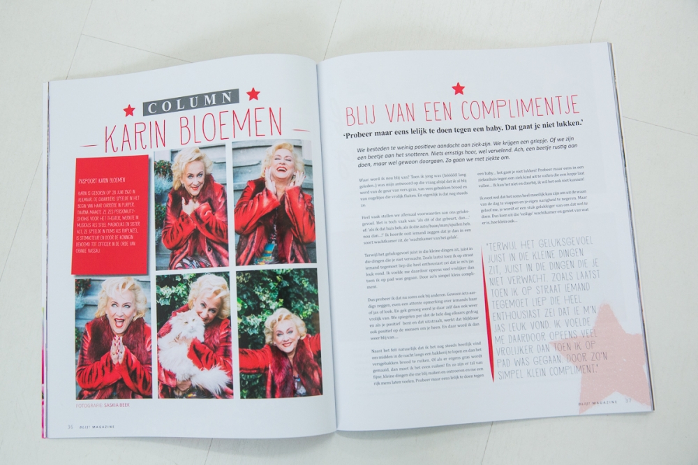 Karin Bloemen Blij magazine