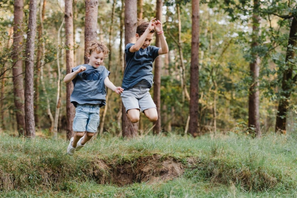 Familie fotoshoot op locatie Harderwijk bos